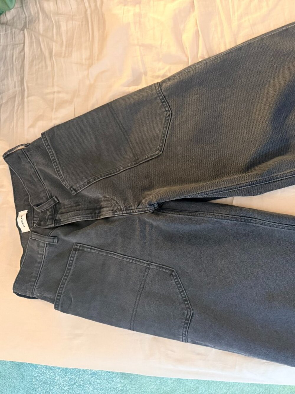 Everlane Way-High Gardener Cropped Jeans Washed Grey | Size 25